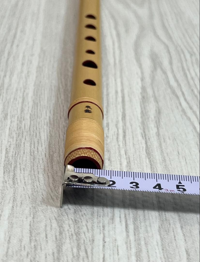 篠笛　ケース付き　八本調子　6穴　ドレミ調　大塚竹管楽器