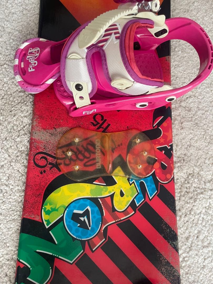 KIDS バートン　115 スノーボード ピンクバインディング付