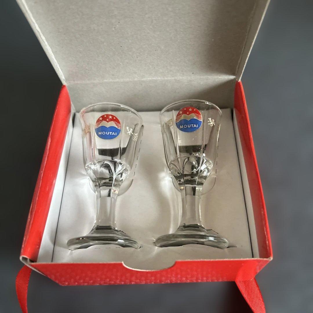 【新品未開栓貴州茅台酒2014 】53度天女マオタイ酒高級ガラスグラス2点付