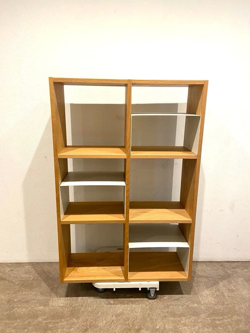 ⭐️超美品⭐️オプション付⭐️無印良品⭐️オーク材⭐️スタッキングシェルフ⭐️３段×２列