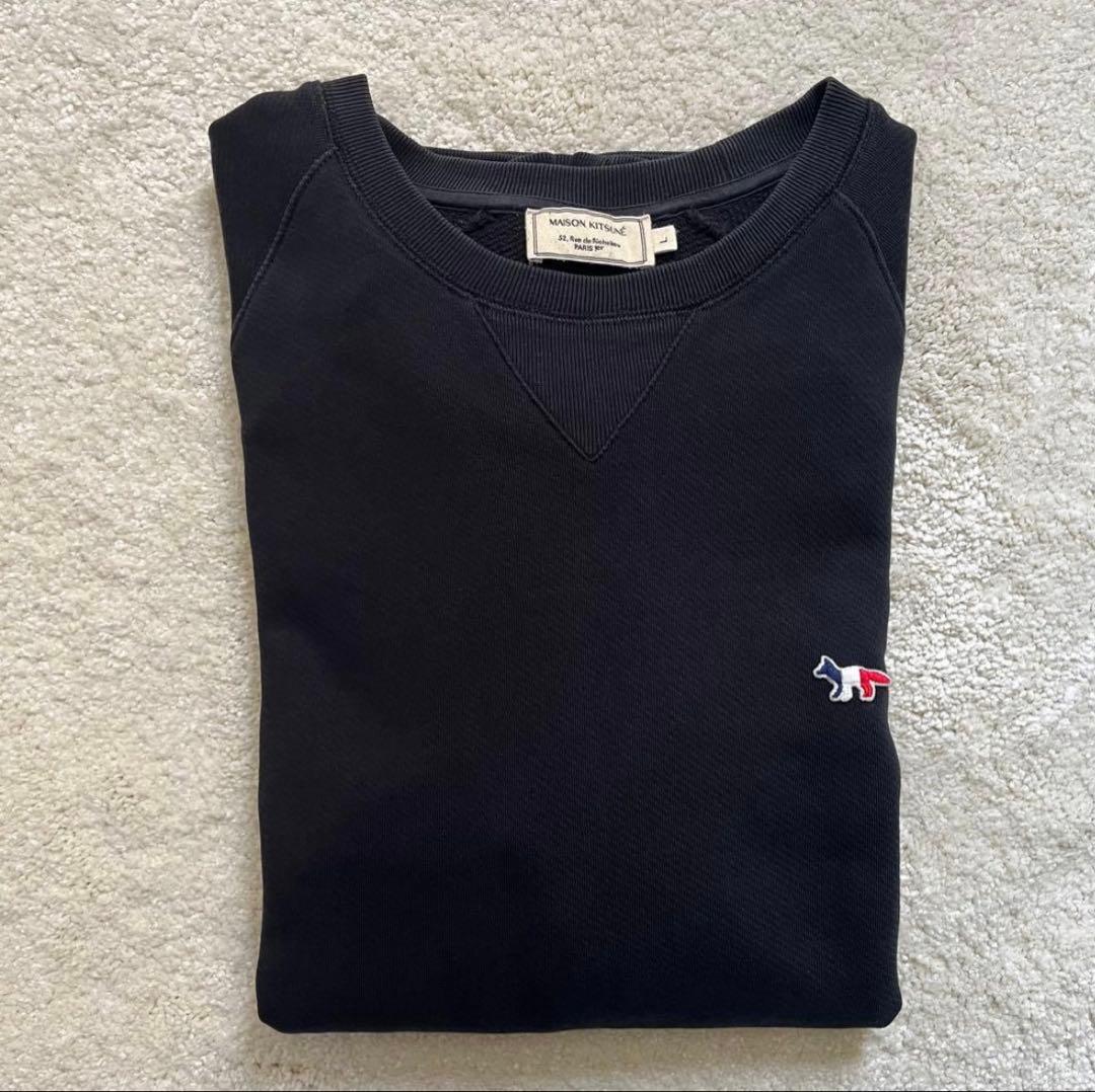 メゾンキツネ　トリコロール　フォックスパッチ　スウェットシャツ