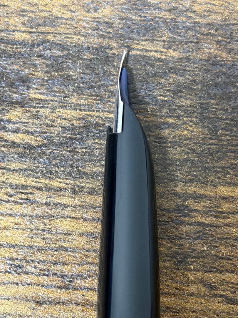 筆記確認&洗浄済　1977年製　蝕刻　エリート　18金　F パイロット　万年筆