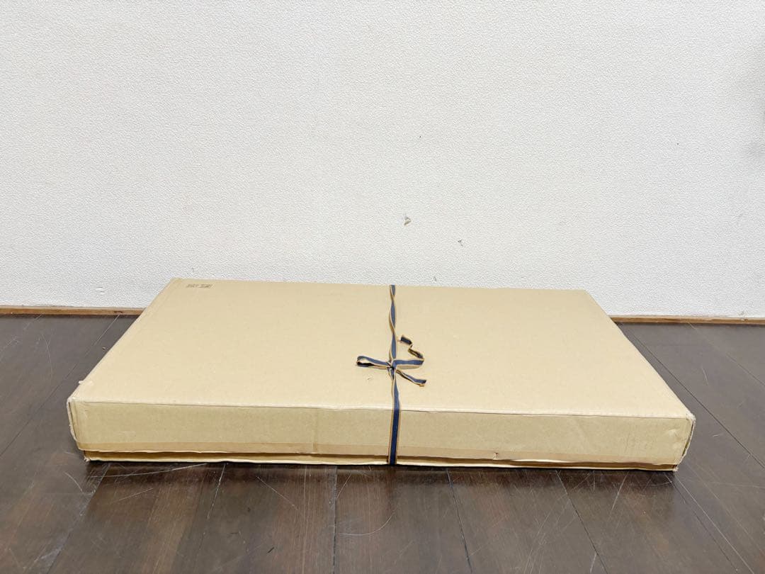 未使用 茶道具 清峯作 桐木地 利休袋棚 志野棚 組立式 炉用 点前棚 紙箱