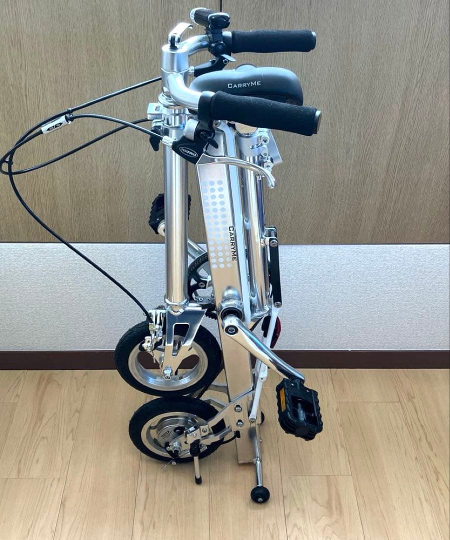 【美品】Carry me ８インチ折りたたみ自転車 シルバー