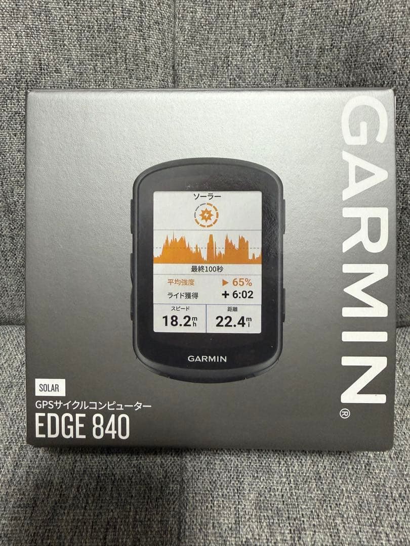 新品同様GARMIN ソーラーGPS サイクルコンピューター　EDGE 840