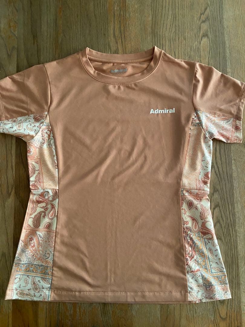 Admiral オレンジ プリント Tシャツ & スカート セット　Ｍ