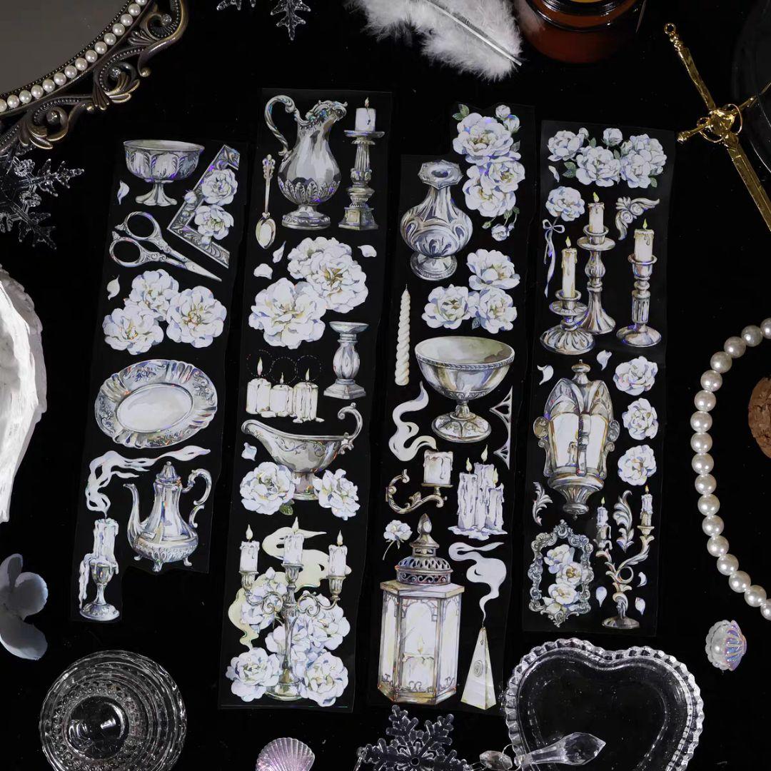 新品まとめ売り☆海外マステ PETテープ 巻き売り 装飾系 10巻セット♡