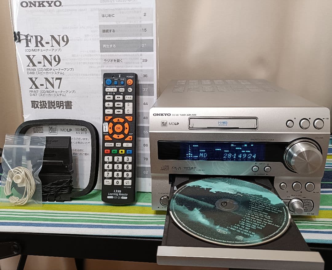 ONKYO FR-N9 CD,Hi-MD,FM/AM　整備済み　リモコン付