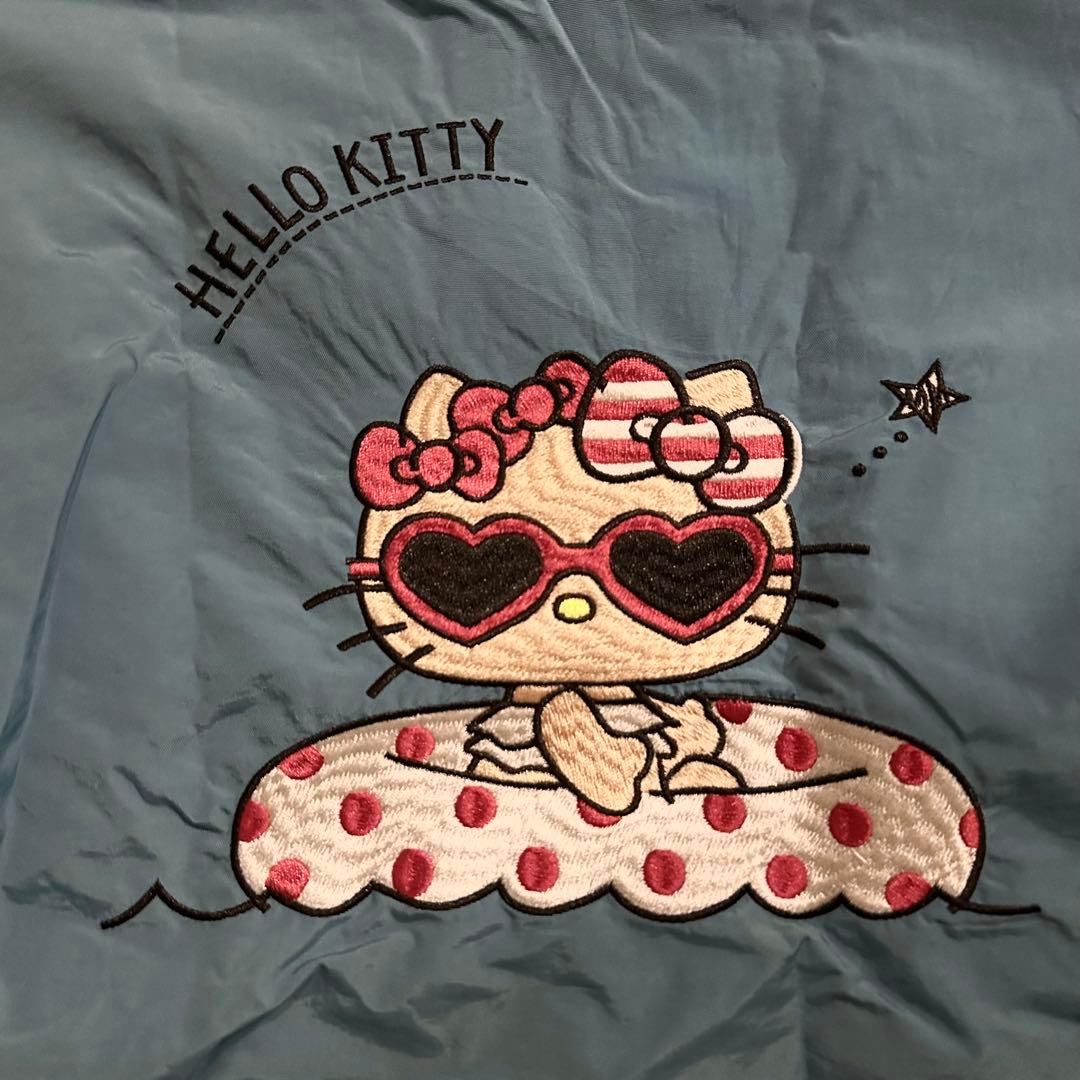 【店舗限定】ボールアンドチェーン×日焼けキティSEA ターコイズ エコバッグ