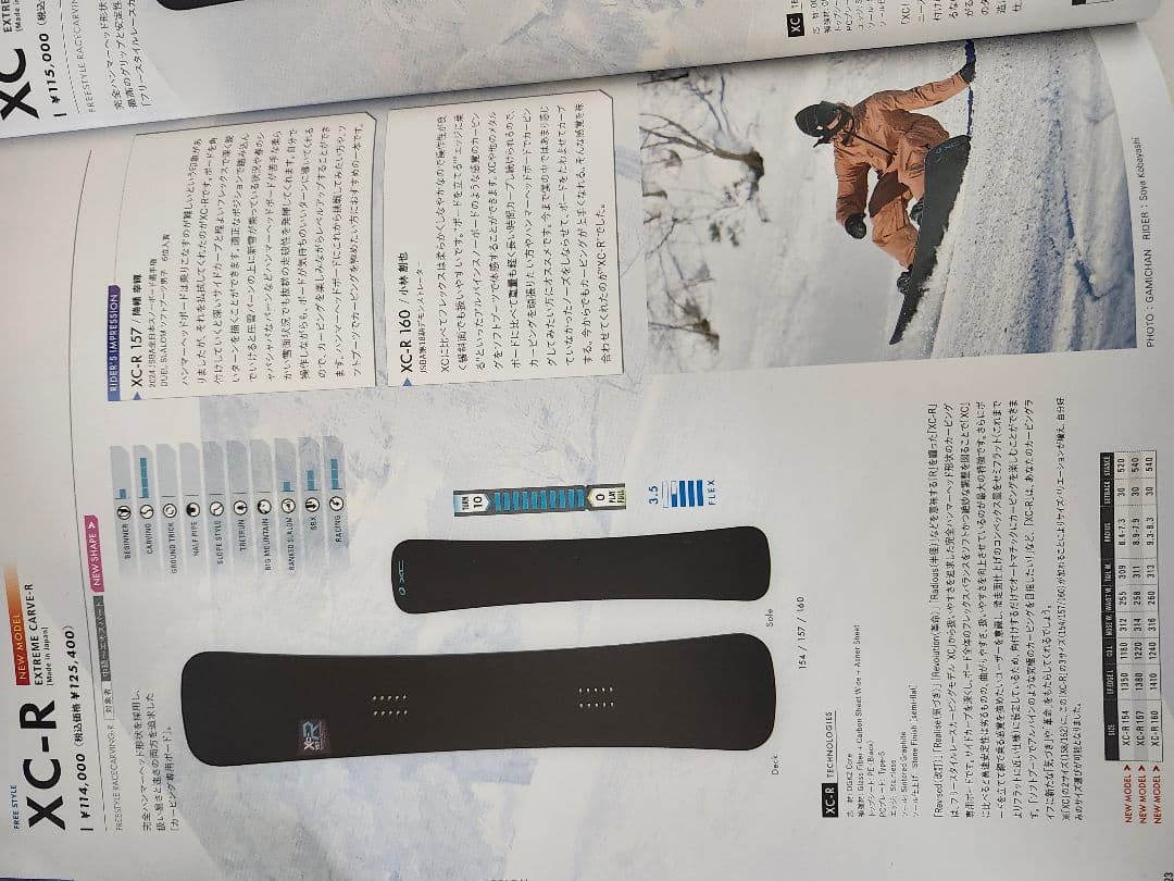 OGASAKA XC-R 157cm 24-25モデル　ハンマーヘッドボード