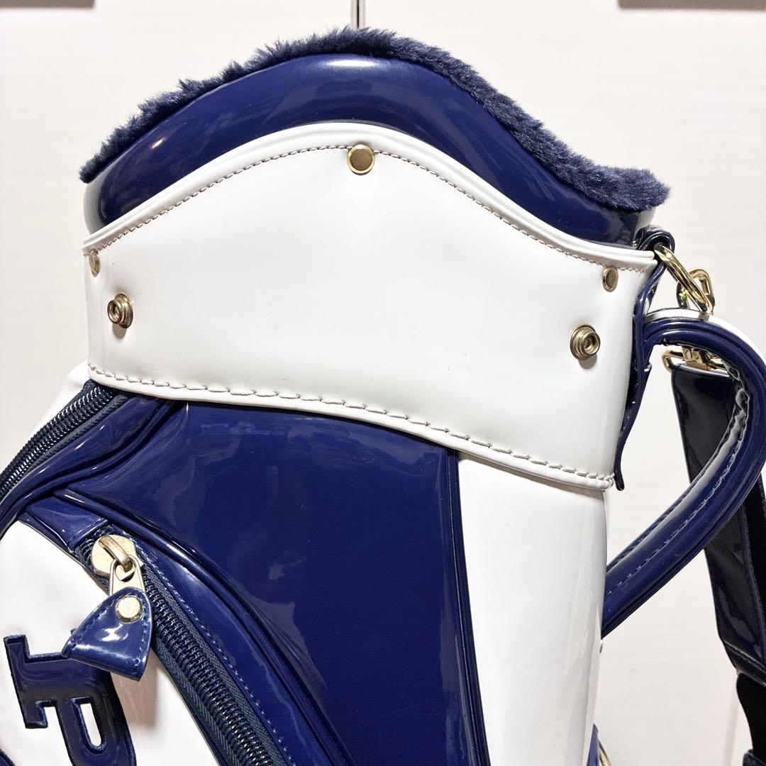 PEARLY GATES キャディバッグ ネイビー/ホワイト