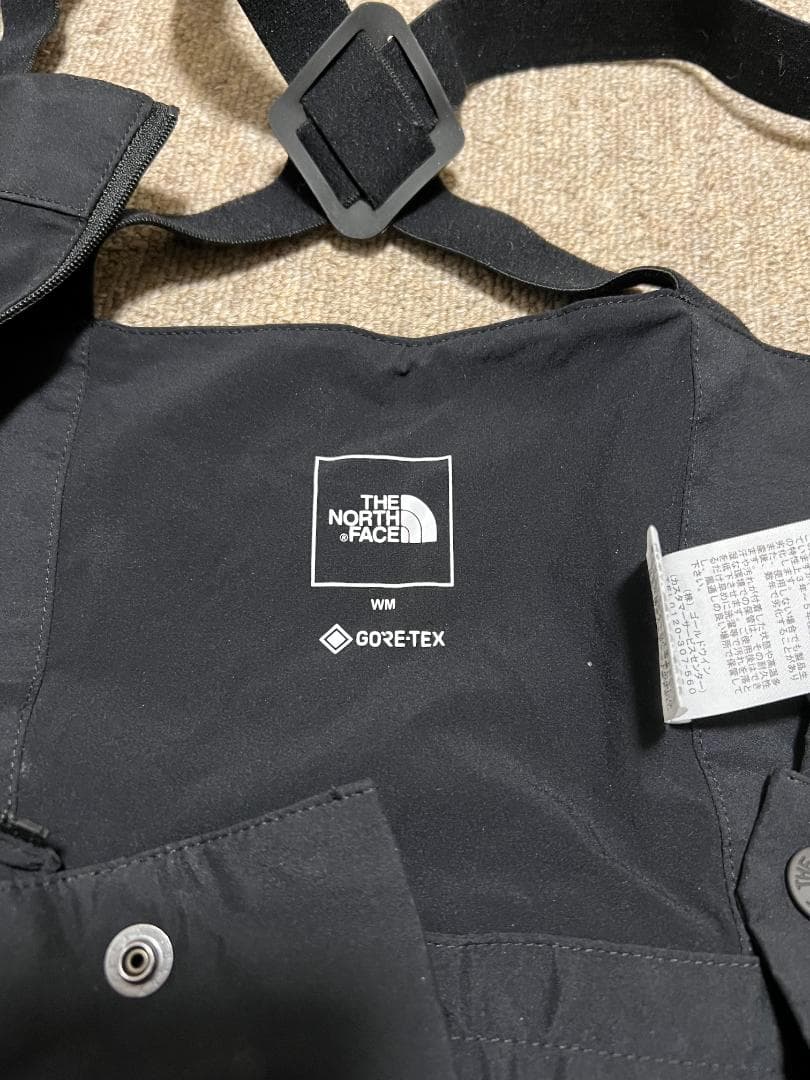 ノースフェイス パウダーガイドライトビブ WMブラック