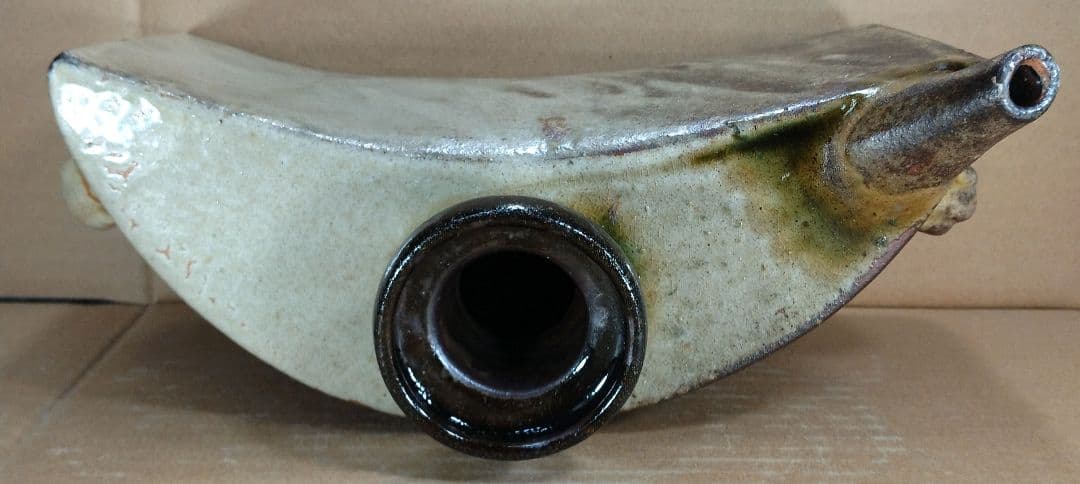 【本物保証】金城次郎 海老紋抱瓶 共箱 栞 人間国宝 壺屋焼 壷屋焼 美品