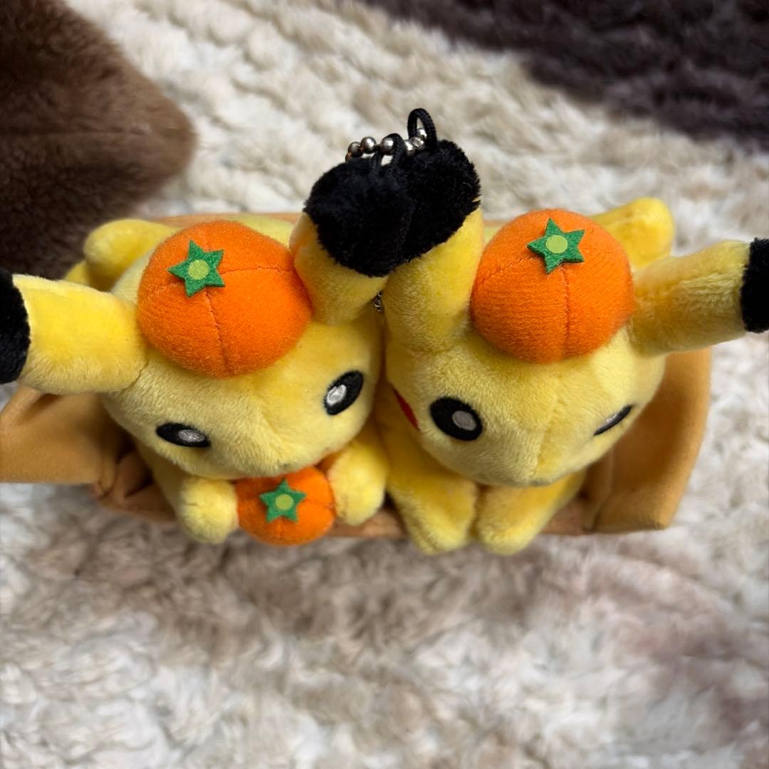ピカチュウ ぬいぐるみ オレンジの箱入り
