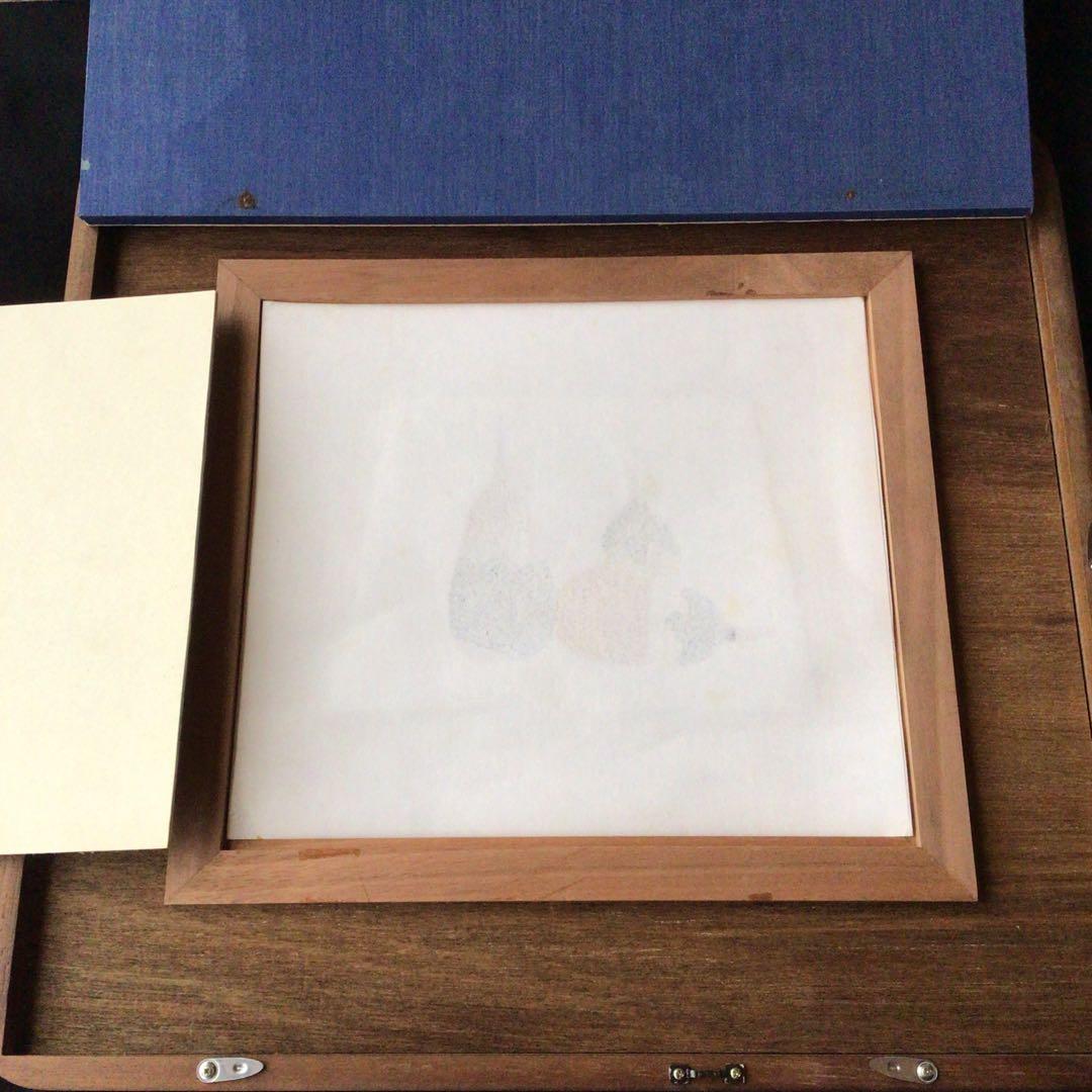 No.136 人間国宝　芹沢銈介　型絵染　【茄子】　求龍堂刷　写