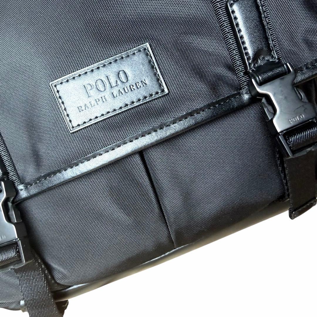 未使用級✨ポロ ラルフローレン メッセンジャーバッグ ショルダーバッグ　レザー