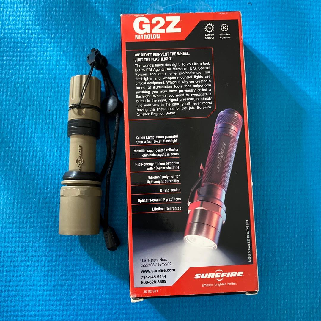 シュアファイア G2Z LED TANカラー　　ランヤード付き