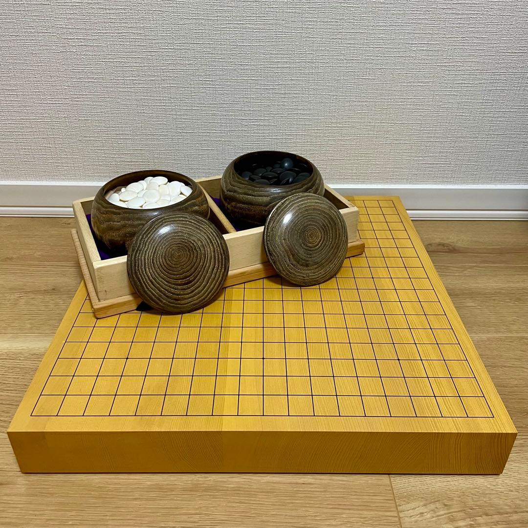 碁盤 はまぐり　蛤碁石 32号　碁笥セット　榧