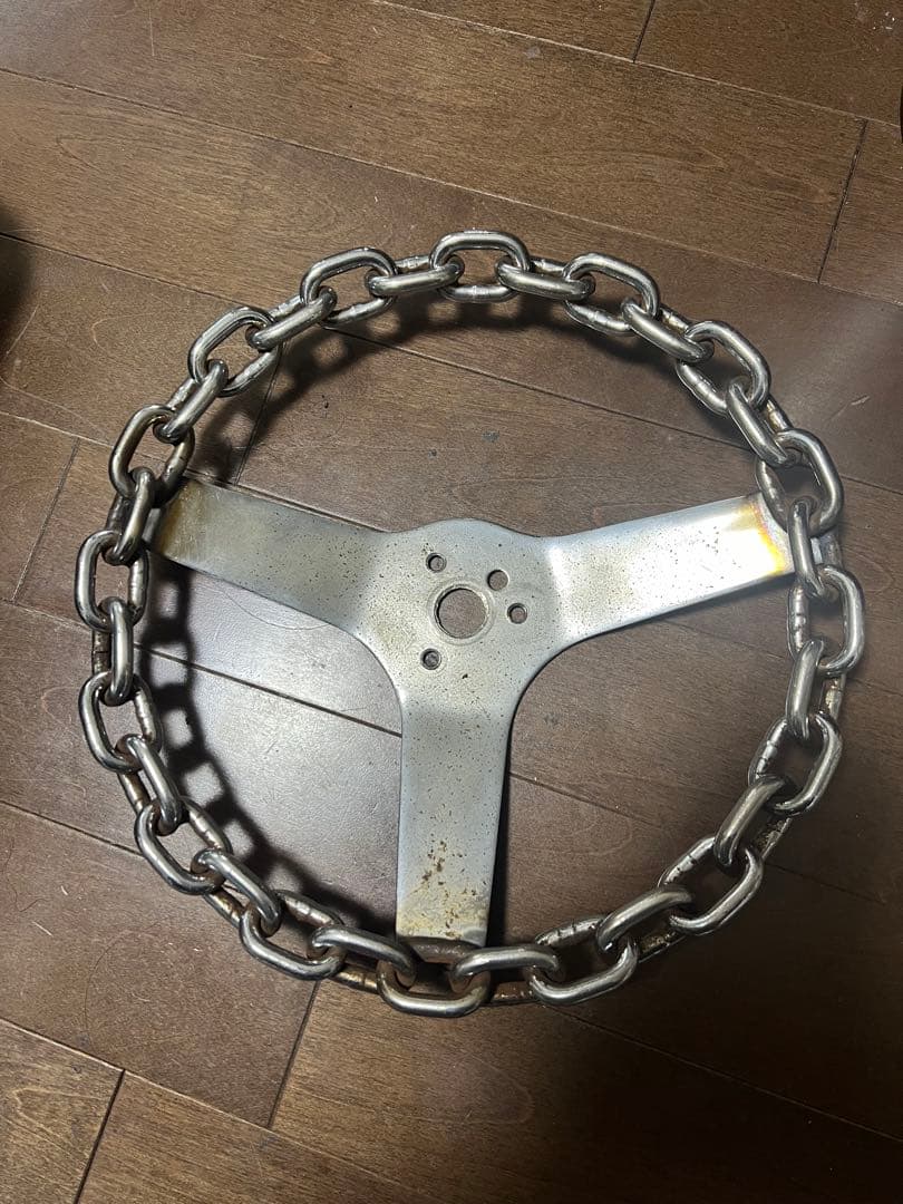 金属製 ステアリングカバー 約26cm