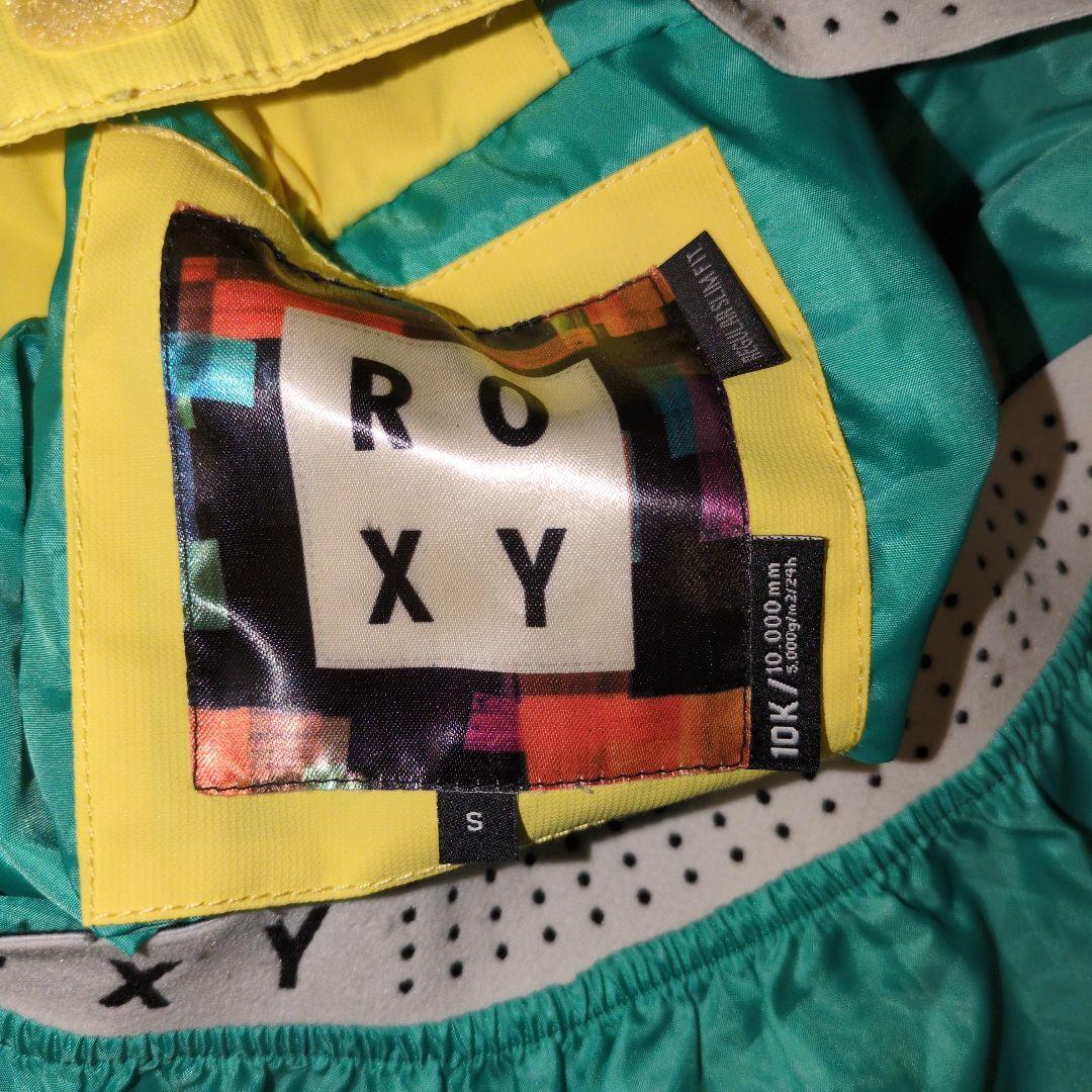 ROXY　スノボウェア　上下セット　Ｓ　ボーダー　マルチカラー　イエロー