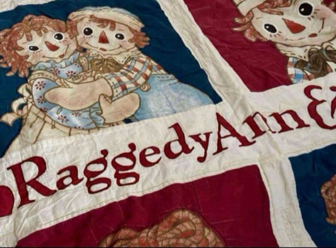 希少✨️アンとアンディー パッチワーク ラグ マット タペストリー 大