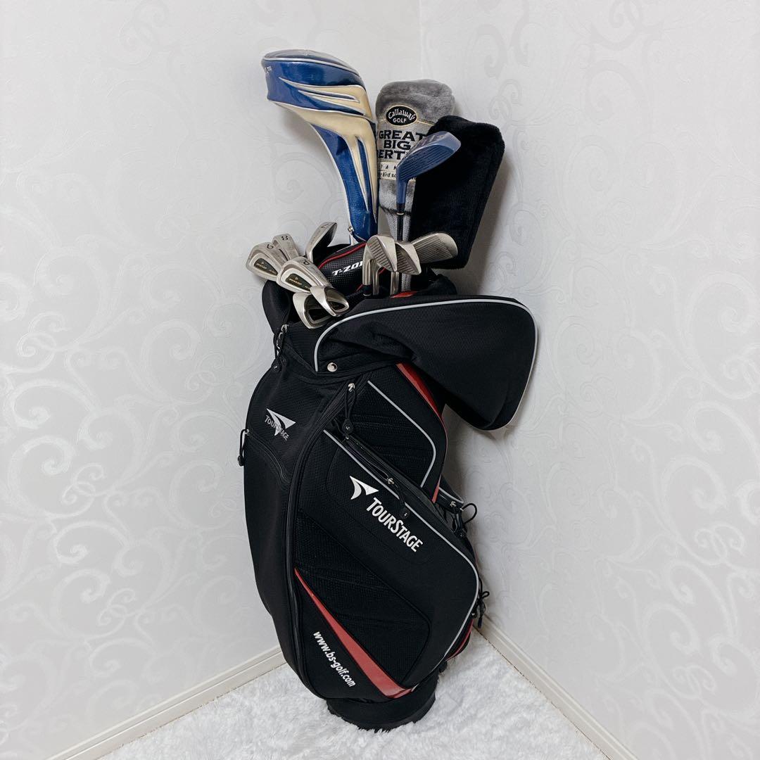 ゴルフクラブ　14本フルセット　キャロウェイ　ワークスゴルフ　ダンロップ　ミズノ