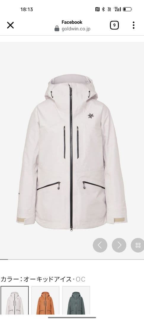 Goldwin　Ws GORE-TEX　3L Work Poket Jaket