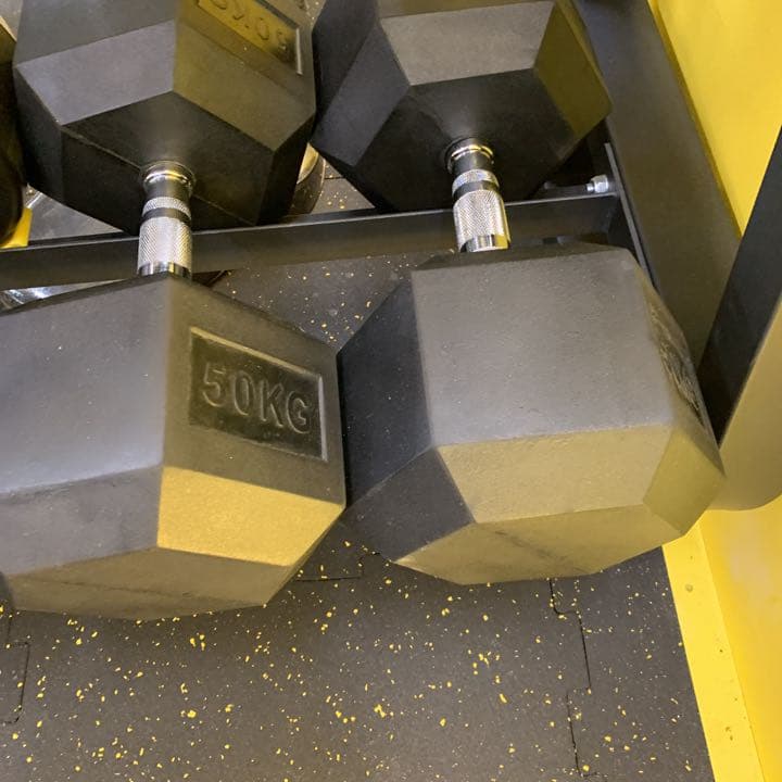 ラバーヘックス  ダンベル　　３７.5kg 2個