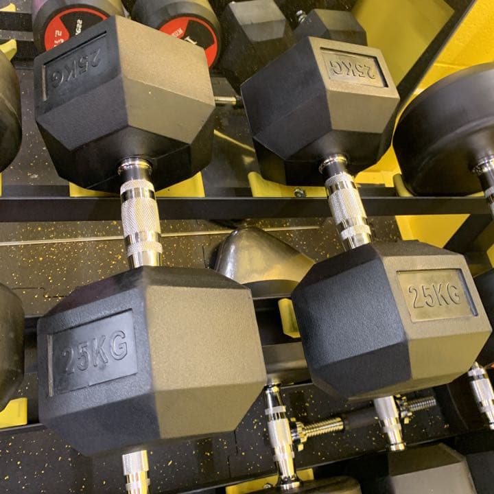 ラバーヘックス  ダンベル　　３７.5kg 2個