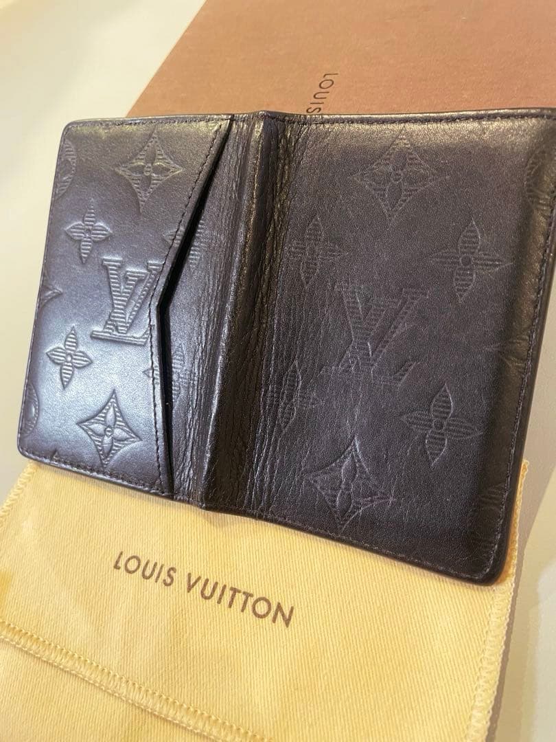 【美品/LOUIS VUITTON ルイヴィトン 】モノグラム・レザー名刺入れ
