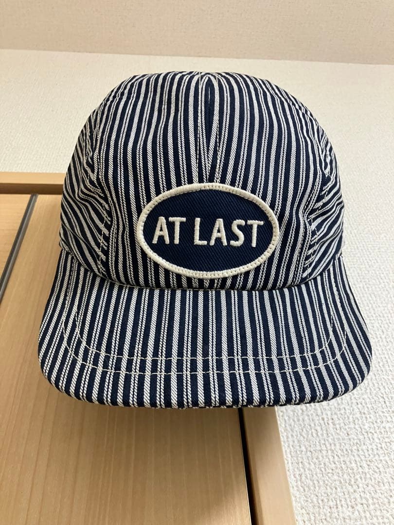 アットラスト デニムワークキャップ リバティストライプ ヒッコリー