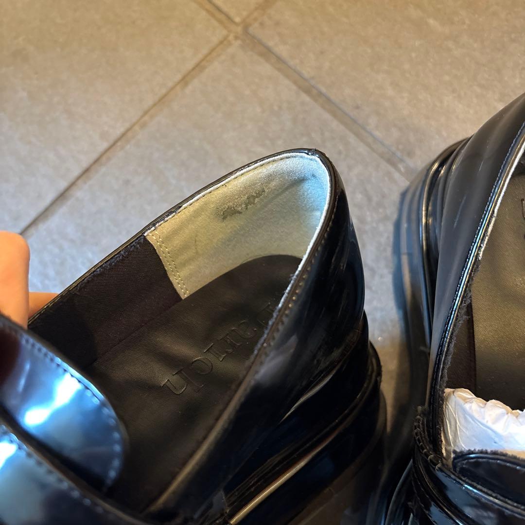 値下げ中　ダーリッチ　プラットフォームローファー　厚底　　ブラック　黒　M