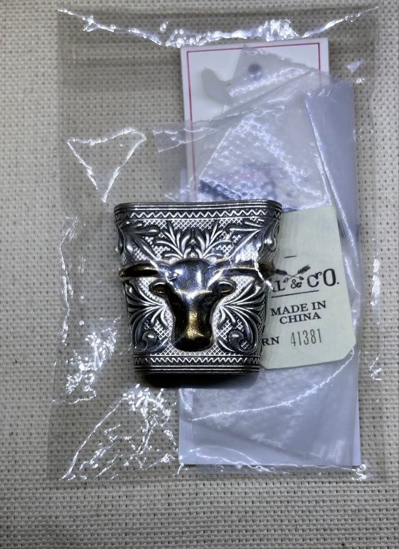 【未使用】絶版品 RRL ブラス バンダナスライダー　ロングホーン