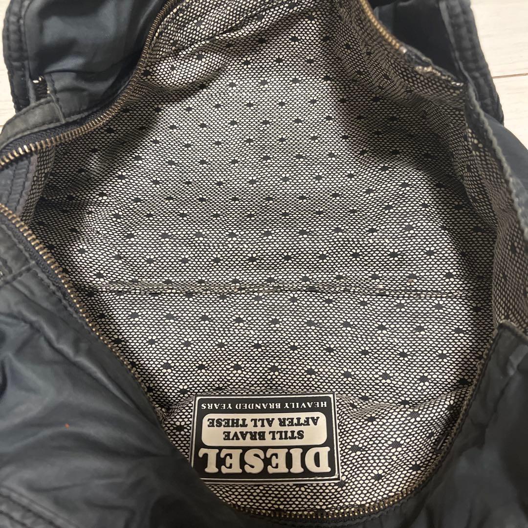 90s 希少　ディーゼル　アーカイブメタルロゴ　ミニボストンバッグ　y2k