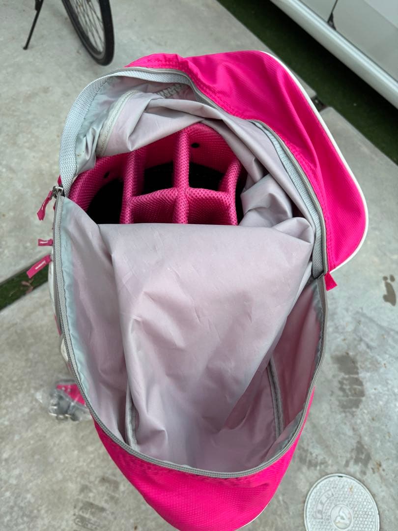 TourStage キャディバッグ ホワイト/ピンク
