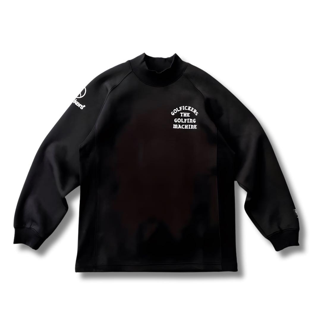 【新品 ステッカー付】ゴルフィッカーズ モックネック スウェット ブラック L