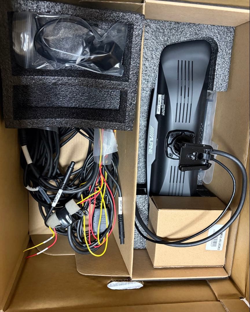 ALPINE DVR-DM1200A-OC 12型ミラー 前後録画 美品