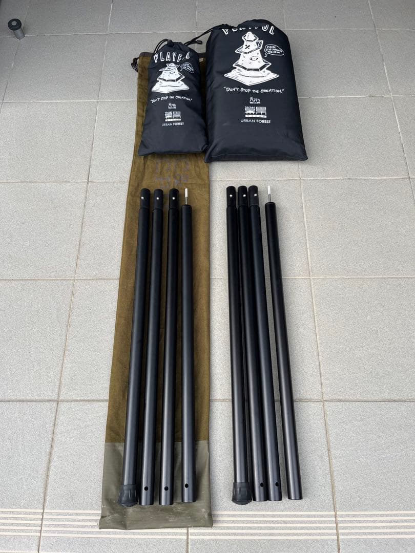 The Arth 幕男　スノーピークウイングポール280セット