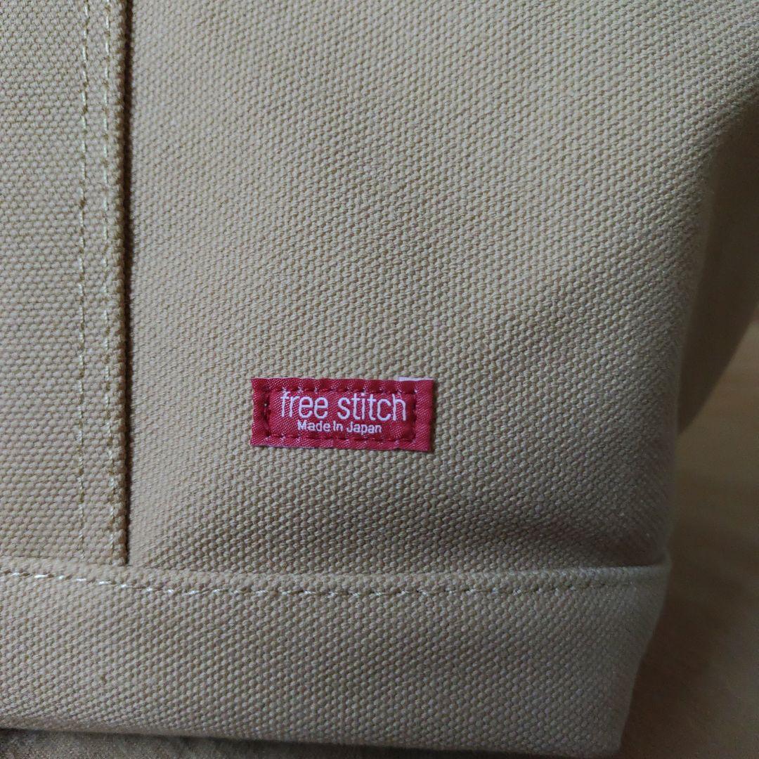 free stitch キャリーバッグ M ベージュ