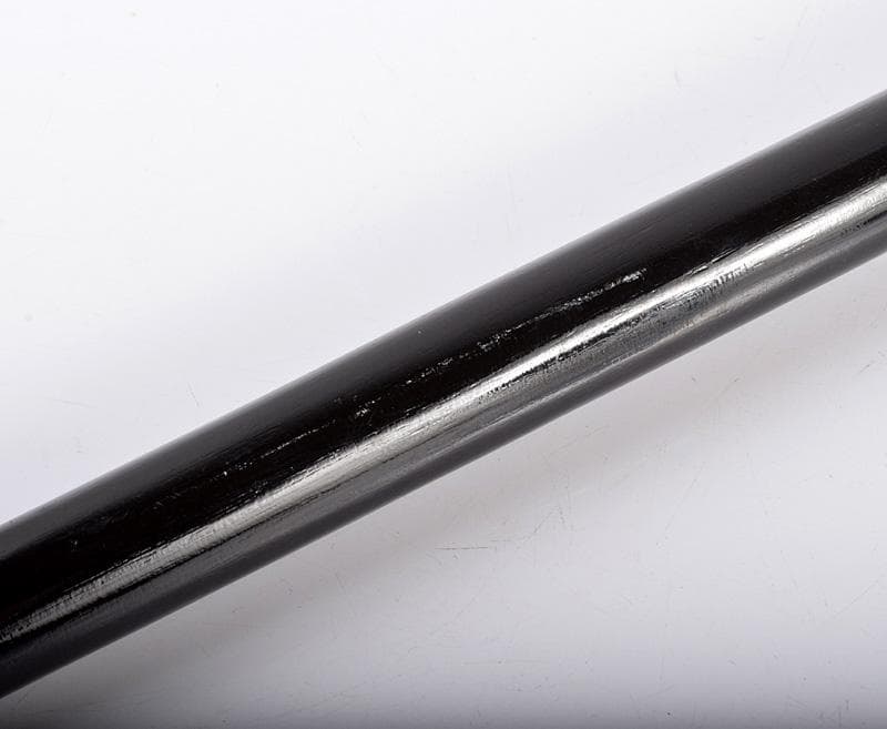 中国　木製　持ち手樹脂　骸骨彫　杖　ステッキ　V　3750B