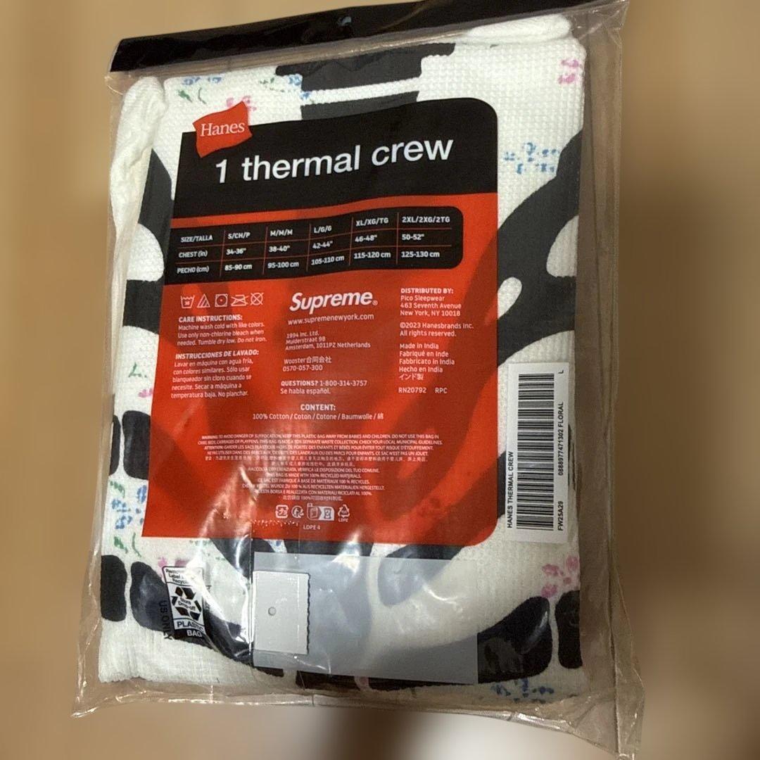 Supreme®/Hanes® Bones Thermal Crew サイズL