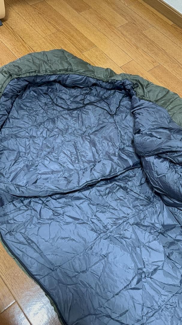 Qualz 冬用寝袋 -2℃ マミー型 オリーブ