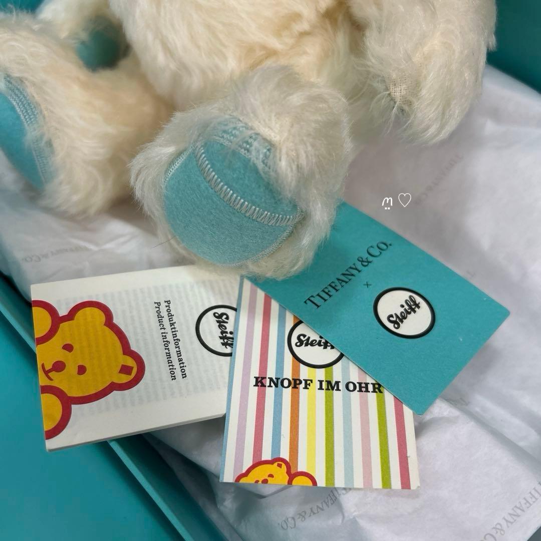 リターントゥティファニーラブテディベア　シュタイフコラボ　ホワイト　ぬいぐるみ