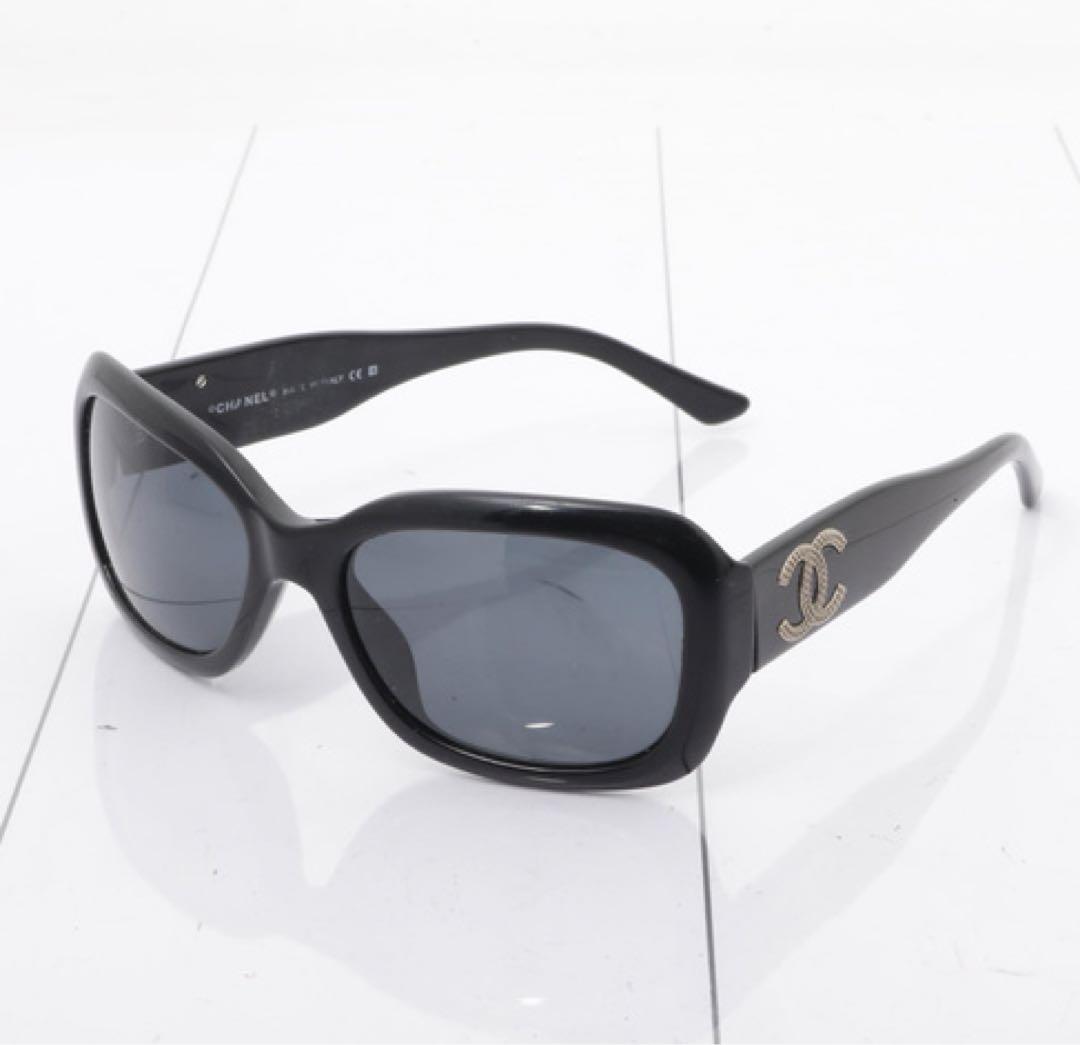 CHANEL シャネル ココマーク サングラス ケース付き ブラック