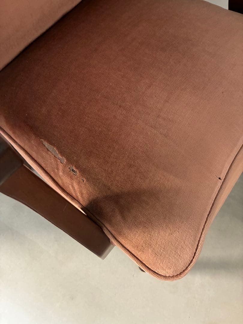 職人仕事が美しい　アンティークチェア　ピンク　ビンテージ　マルニ木工