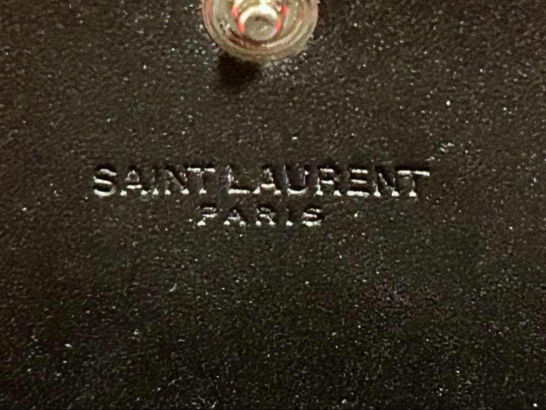 サンローランパリ クロコ 名刺入れ カードケース