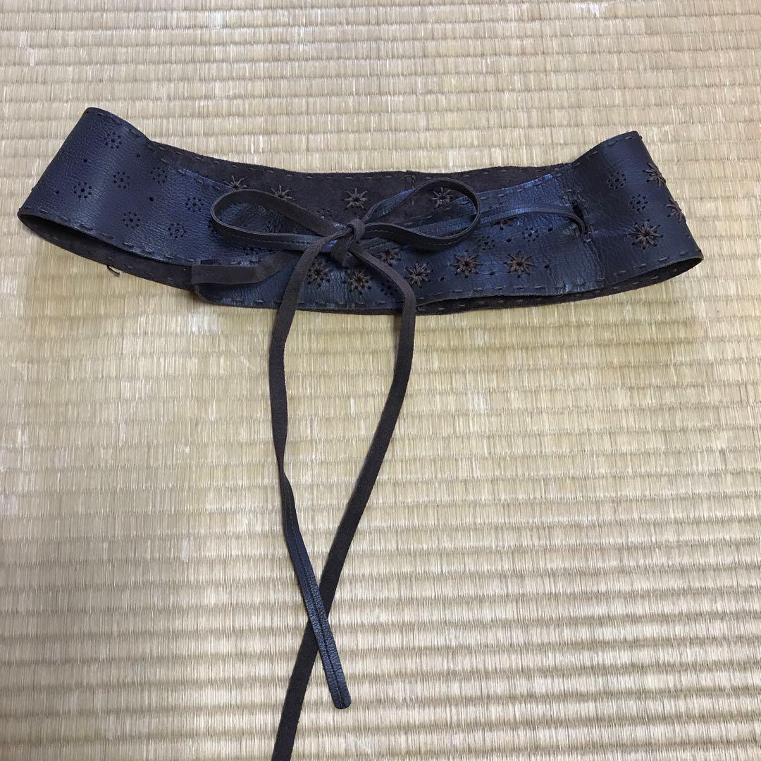 イッセイミヤケハート革ベルト。