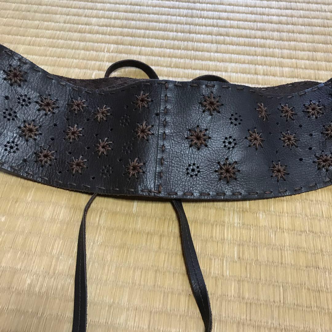 イッセイミヤケハート革ベルト。