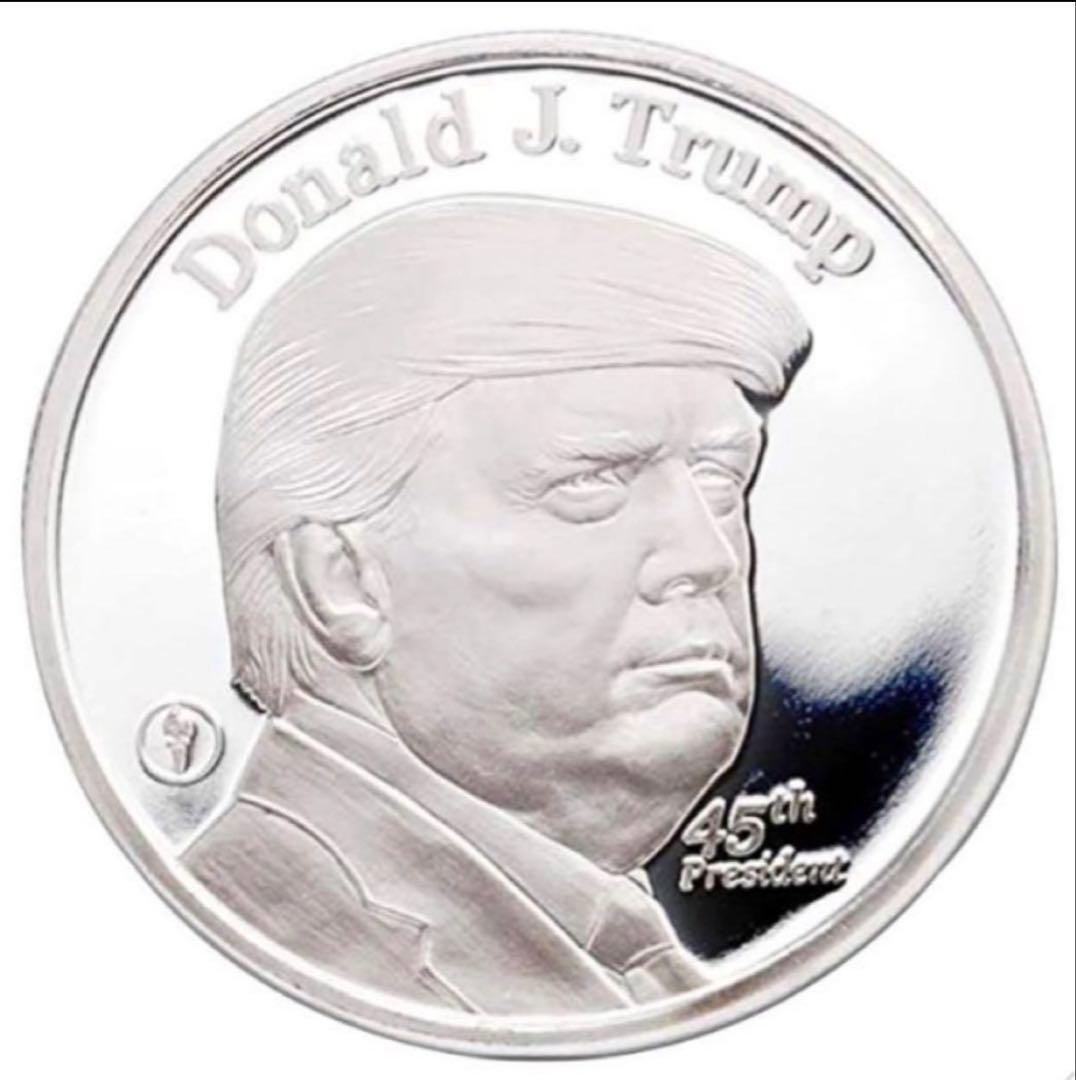 新品　1 トロイ・オズ .999 純銀メダル ドナルド・トランプ　ホワイトハウス