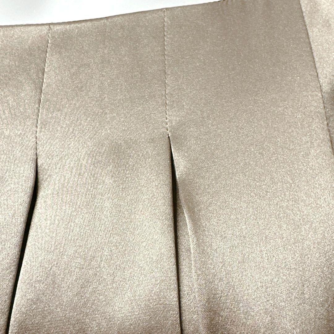 ANAYI シルク100 グレージュ ワンピース ビジュー 新品タグ付